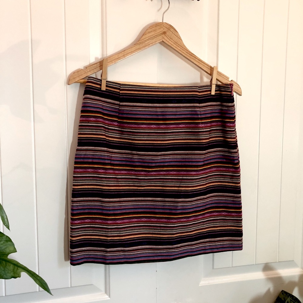 TEA&ROSE striped miniskirt L